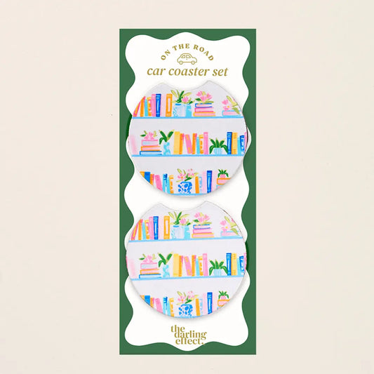 Book Shelf Car Coaster
