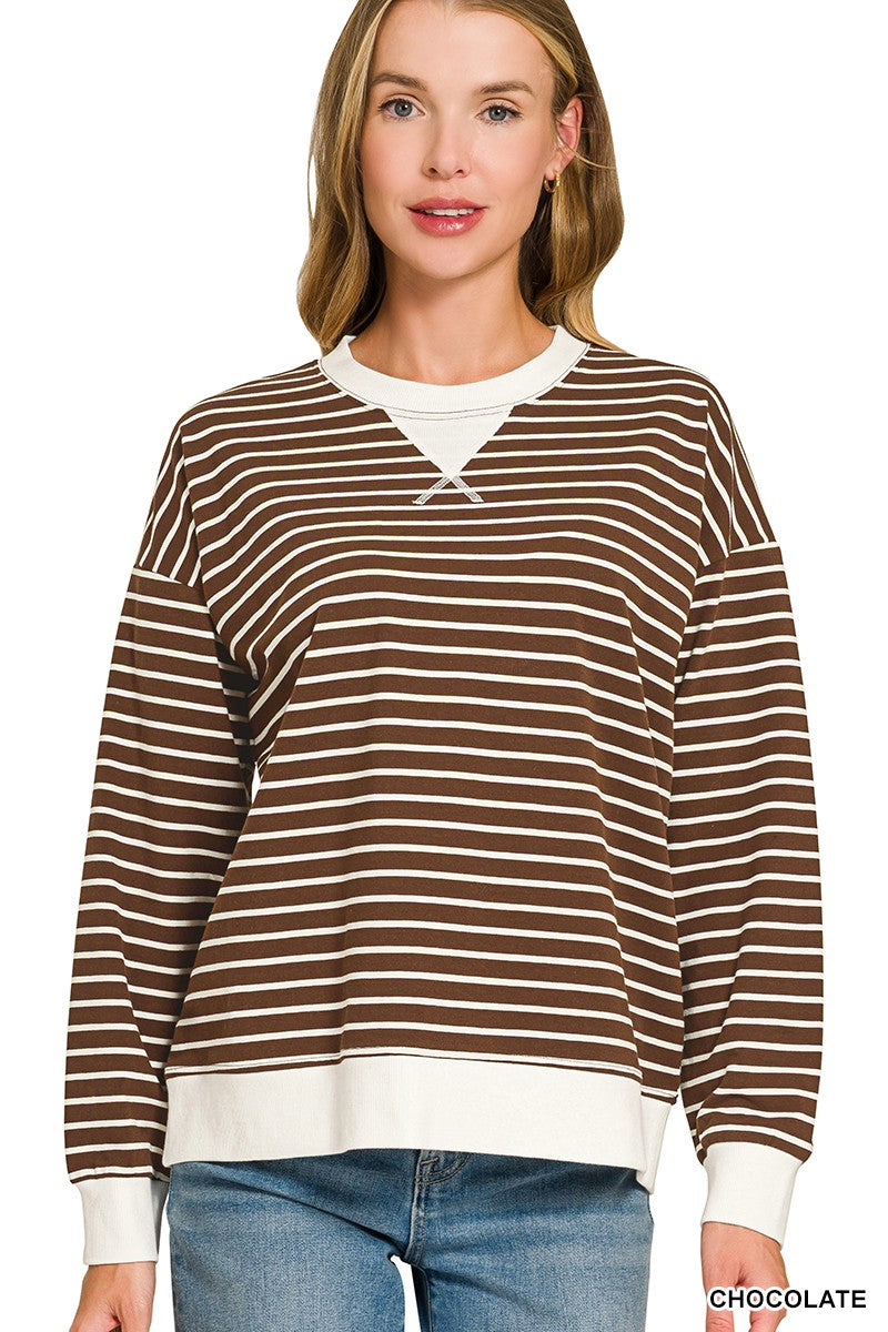 Brea Striped Pullover