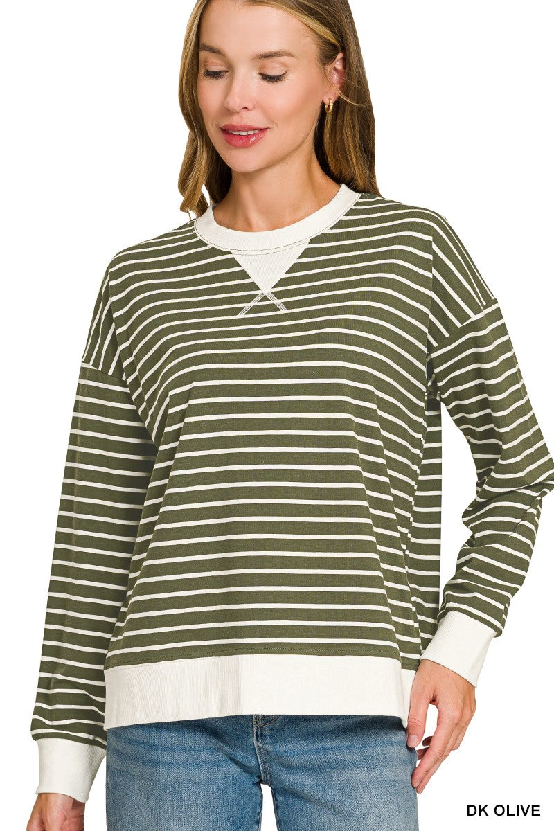 Brea Striped Pullover