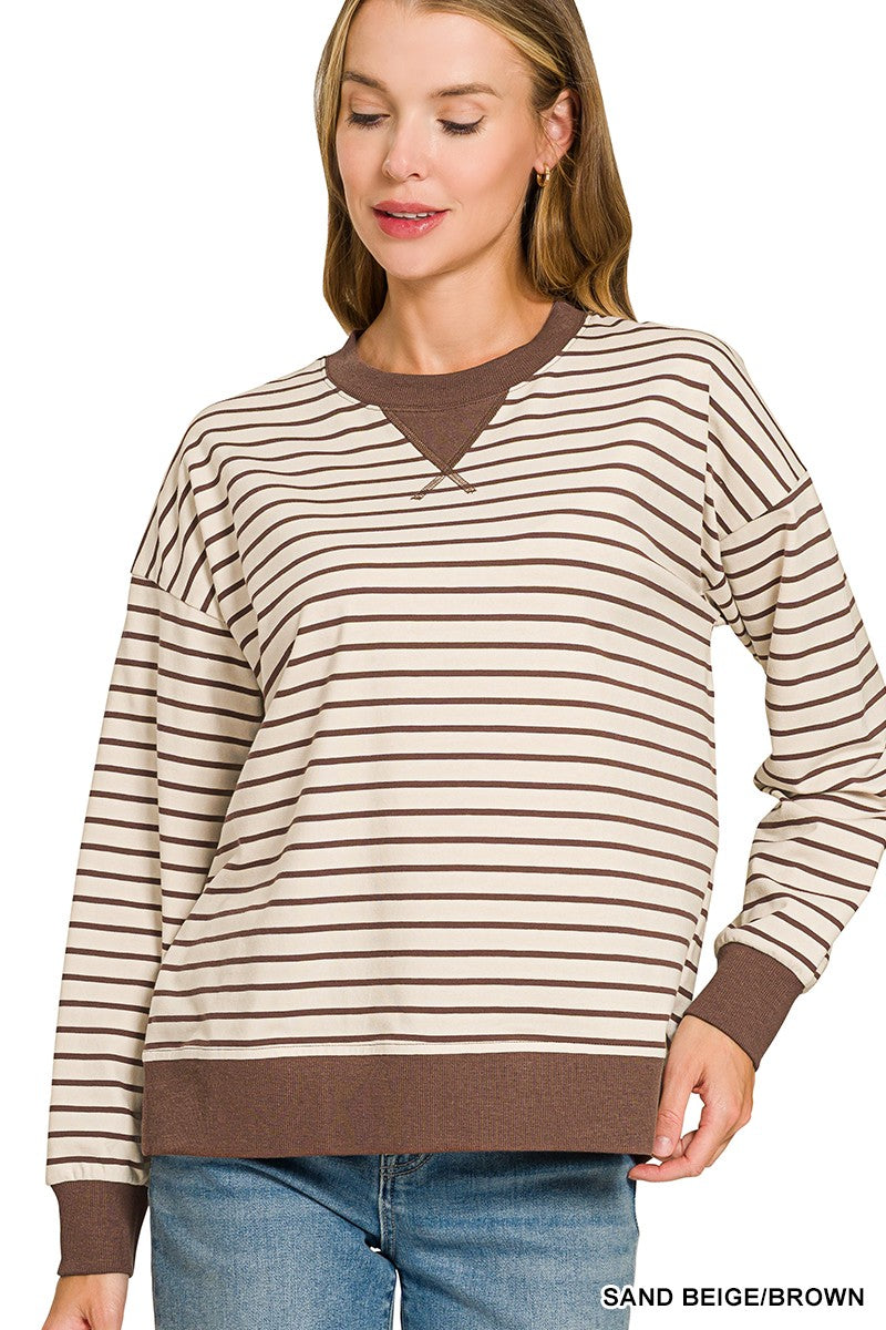 Brea Striped Pullover