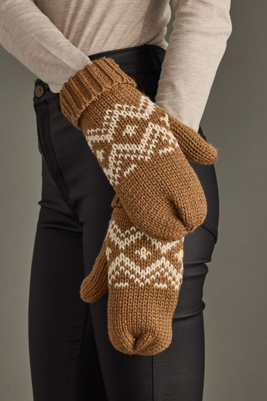 Brown Speckled Mittens
