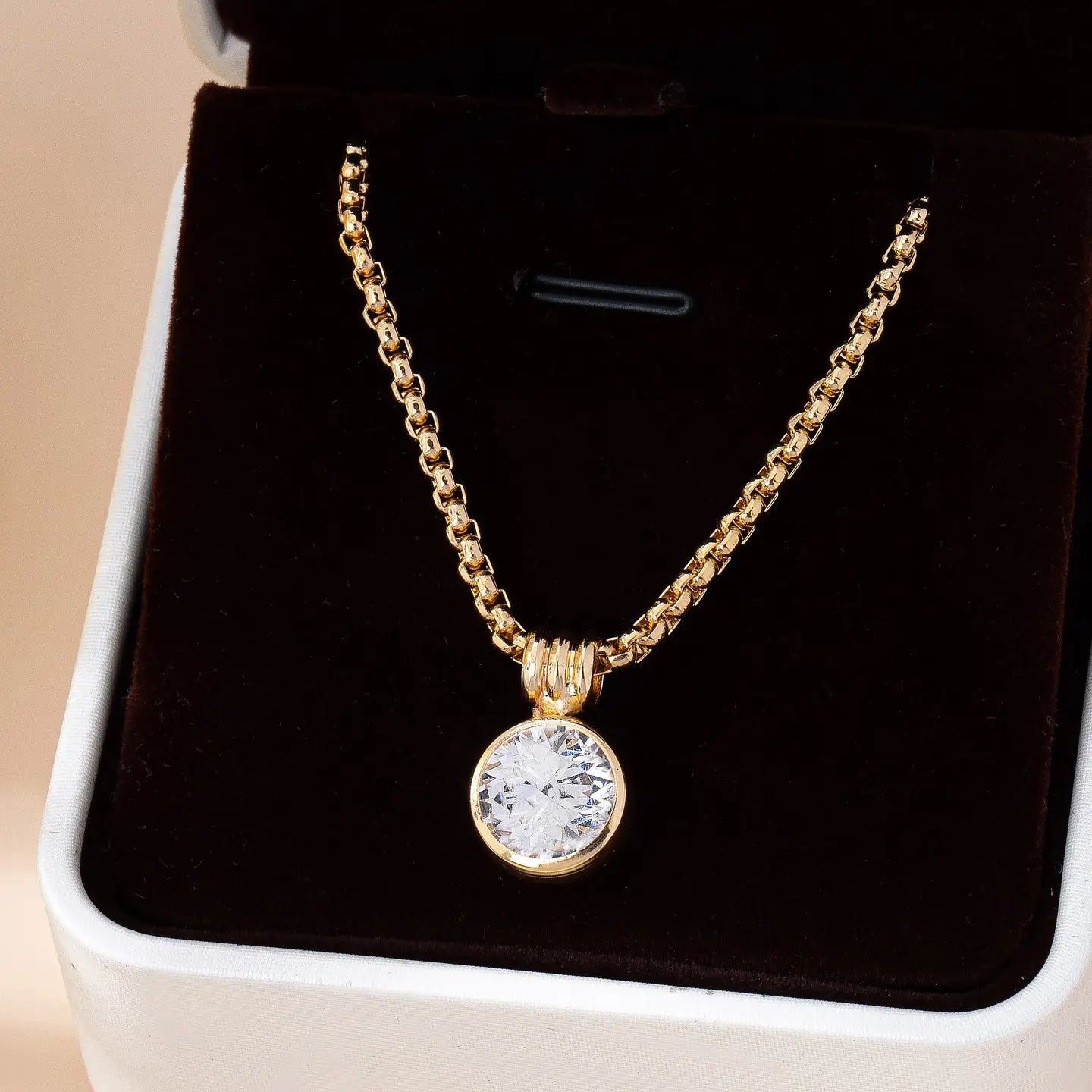 Round Zircon Necklace