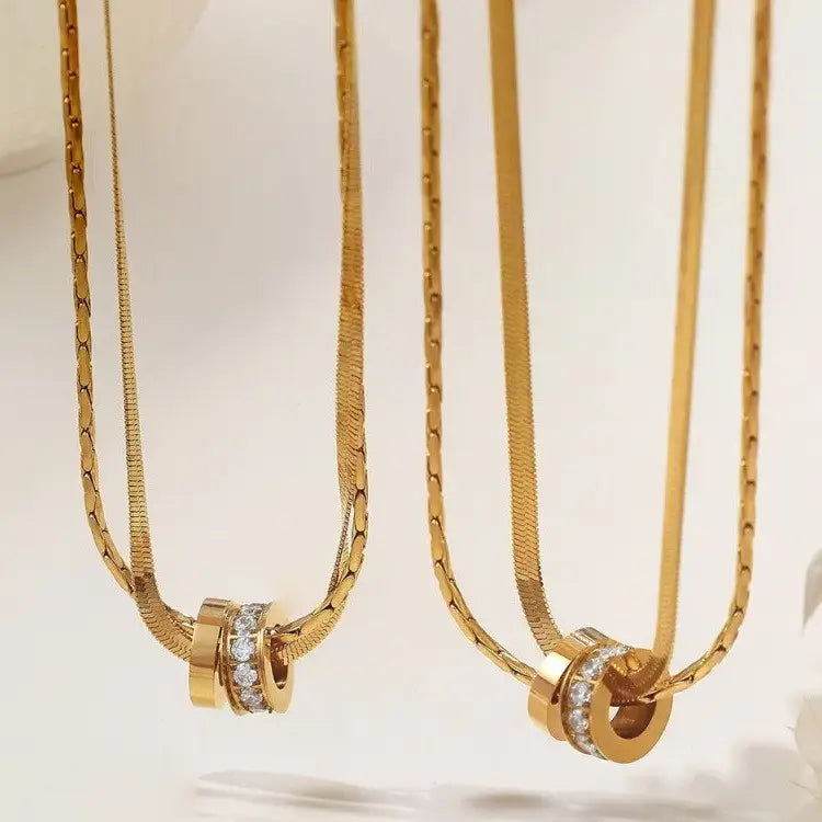 Double Barrel Necklace