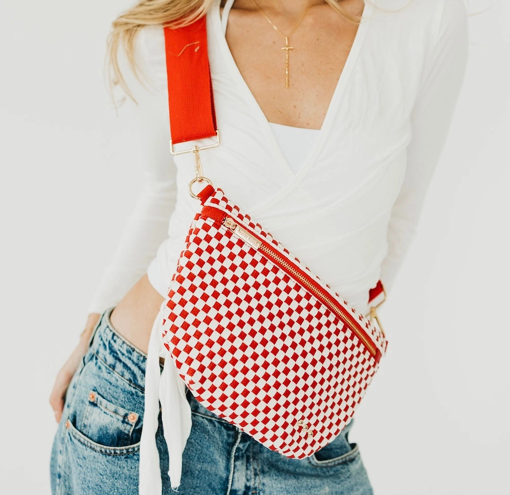 Westlyn Cherry Red Checkered Bum