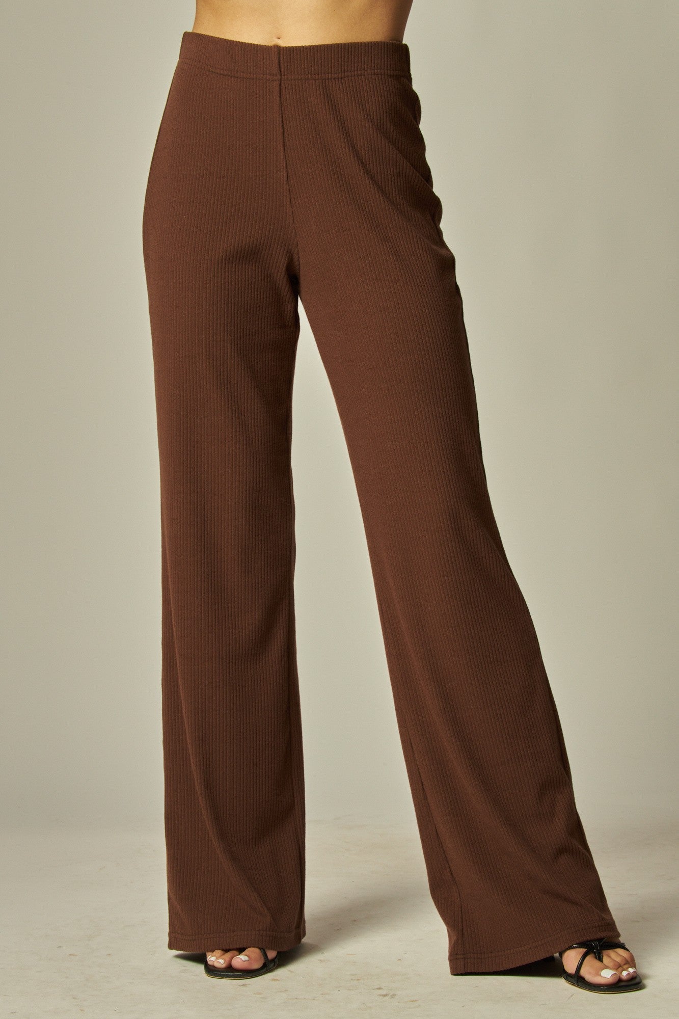 Iris Ribbed Wide Leg Pants
