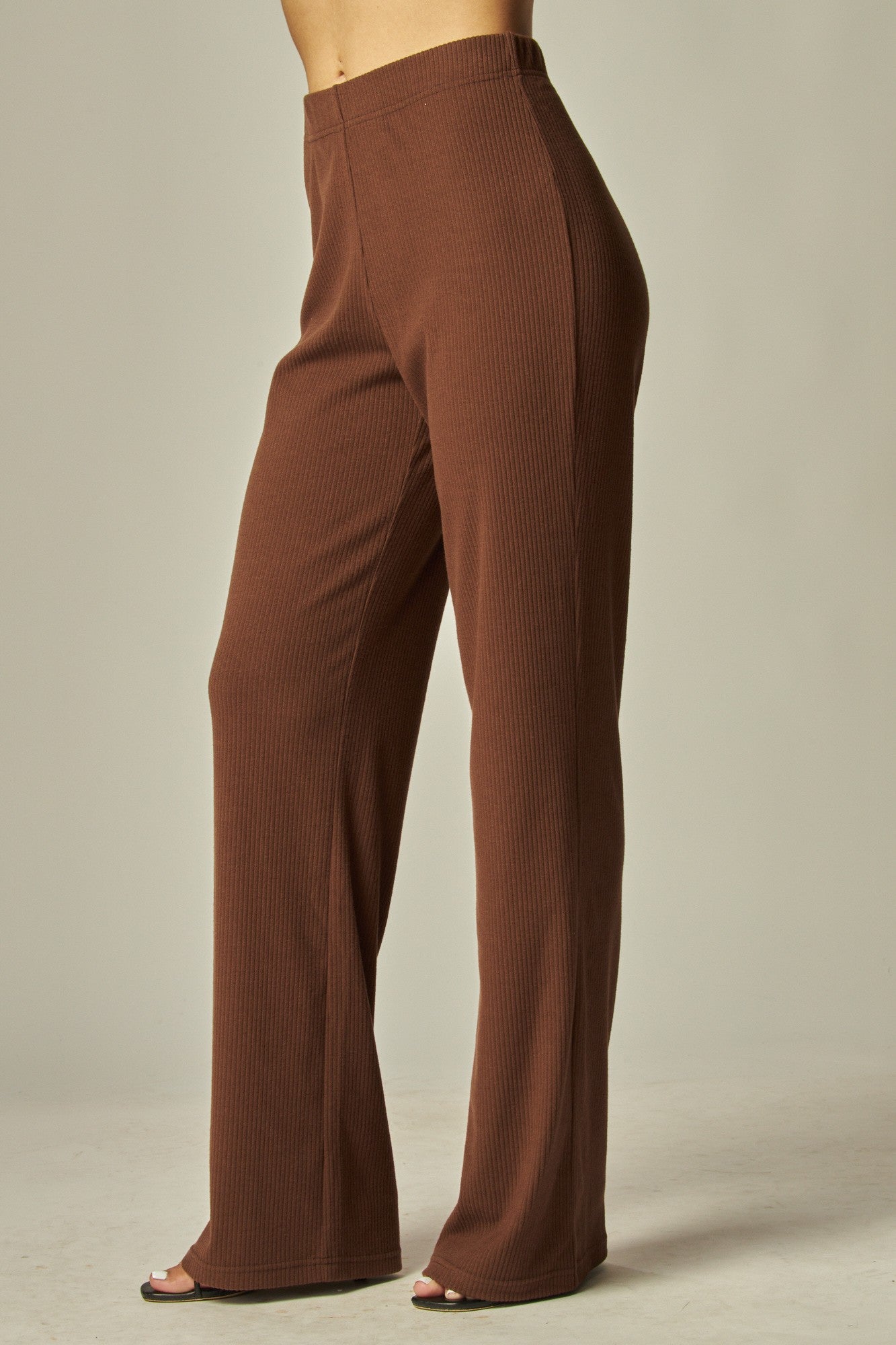 Iris Ribbed Wide Leg Pants