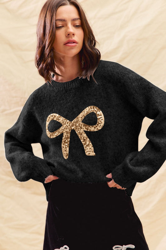 Christmas Bow Holiday Sweater