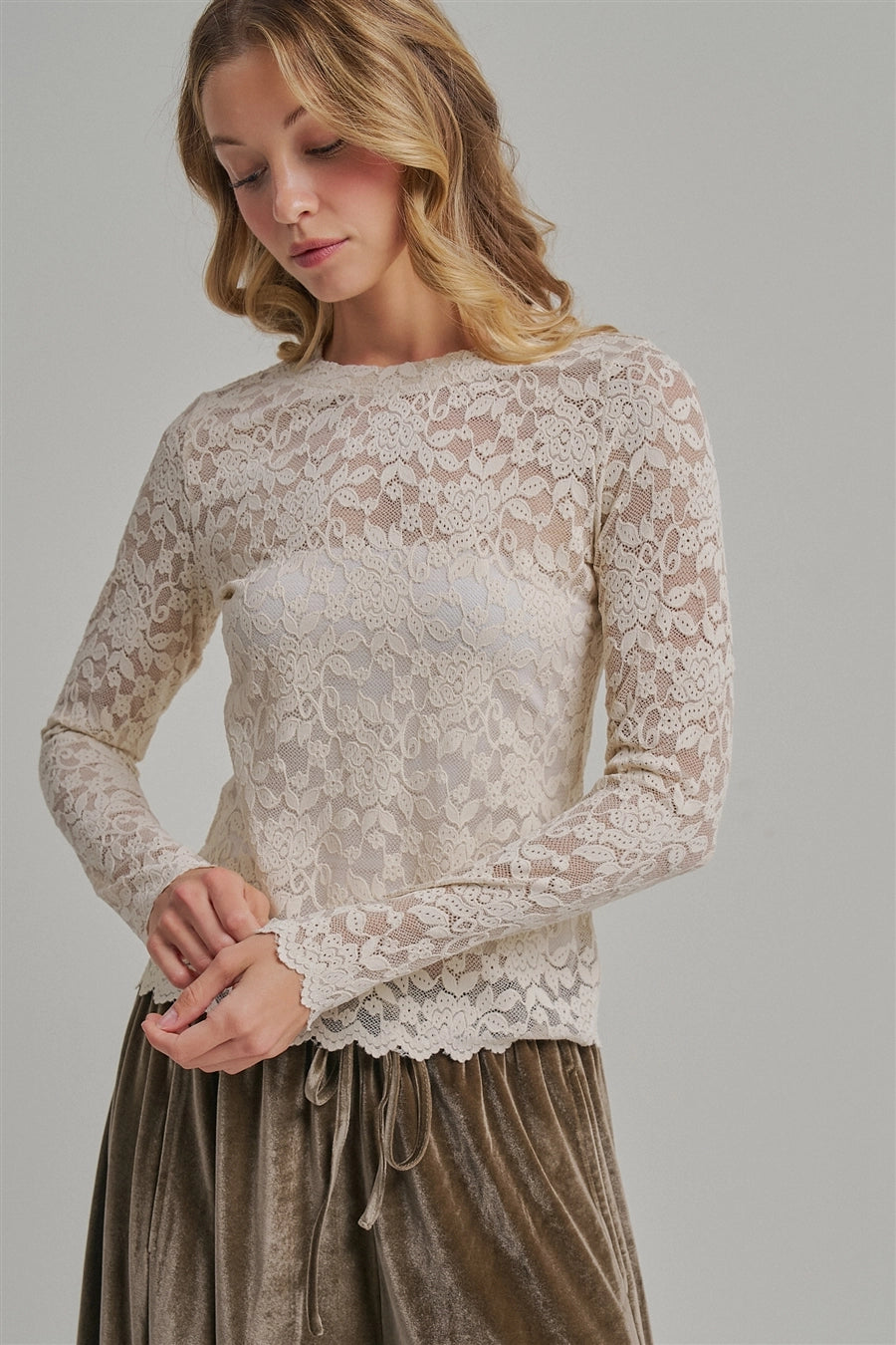 Marleigh Lace Layering Top