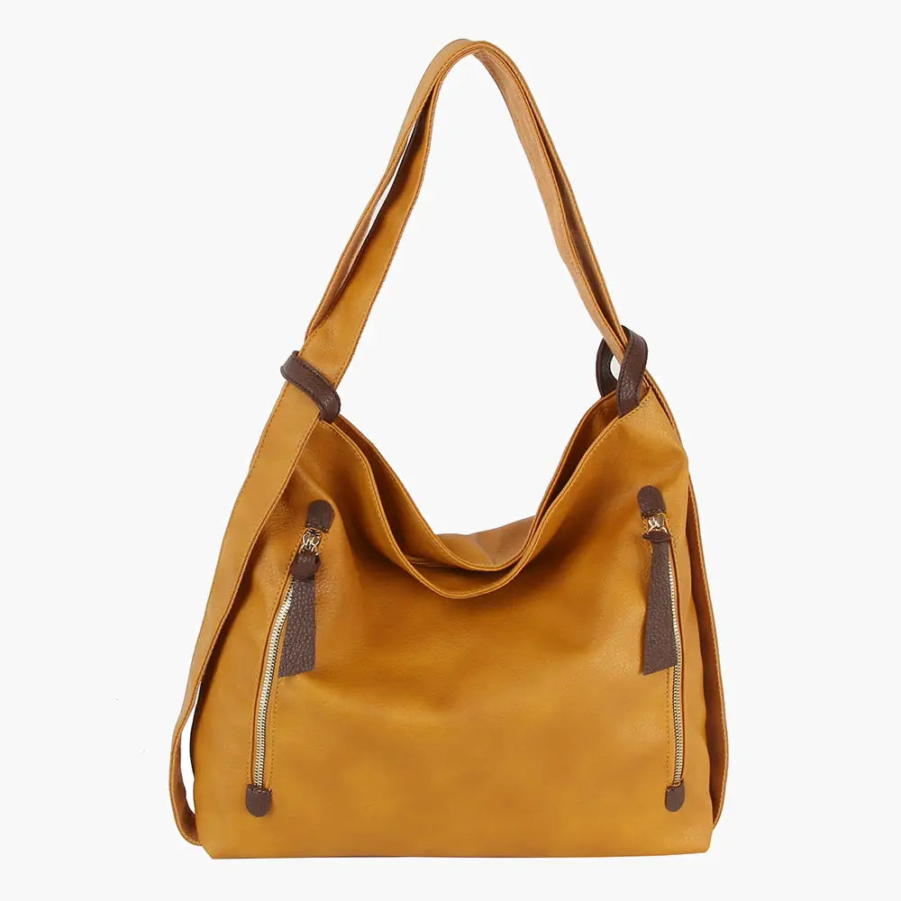 Mustard Convertible Backpack Bag