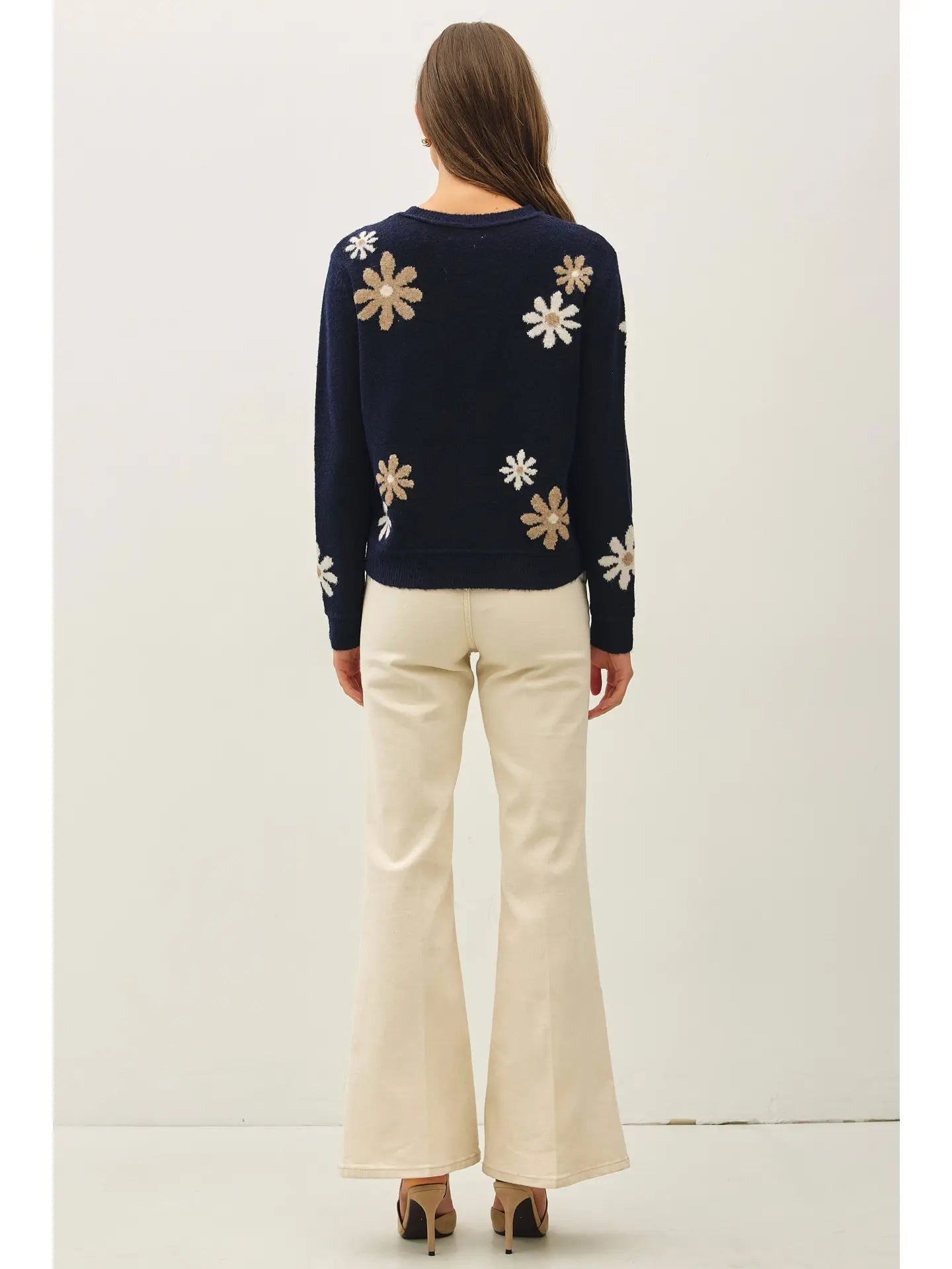 Danie Wool Blend Accent Sweater