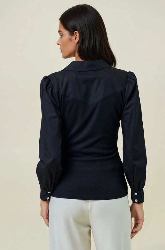 Darbie Ribbed Blouse