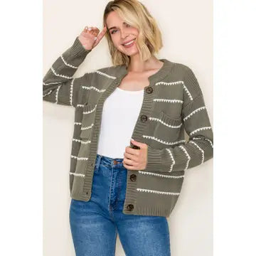Haley Textured Cardigan