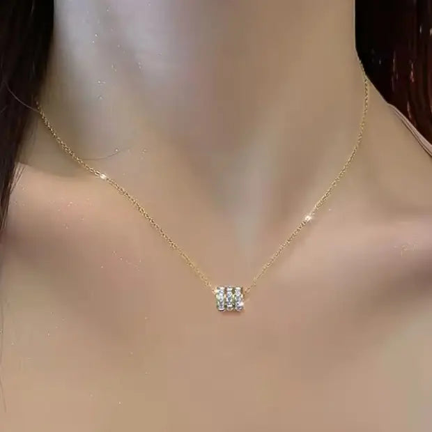 Bling Barrel Necklace