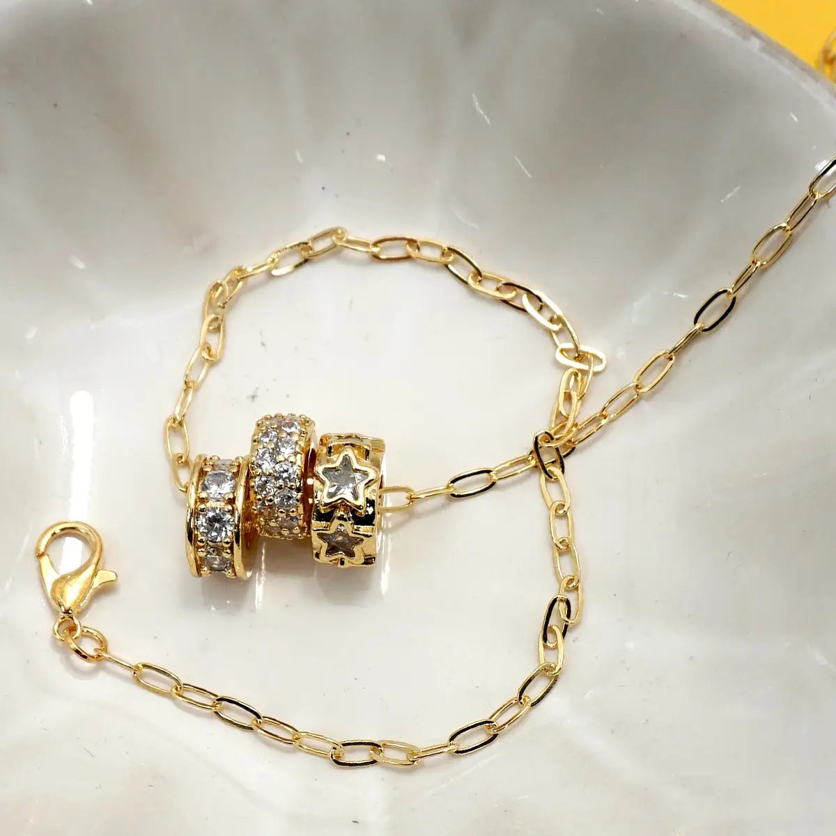 Triple Barrel Slider Necklace