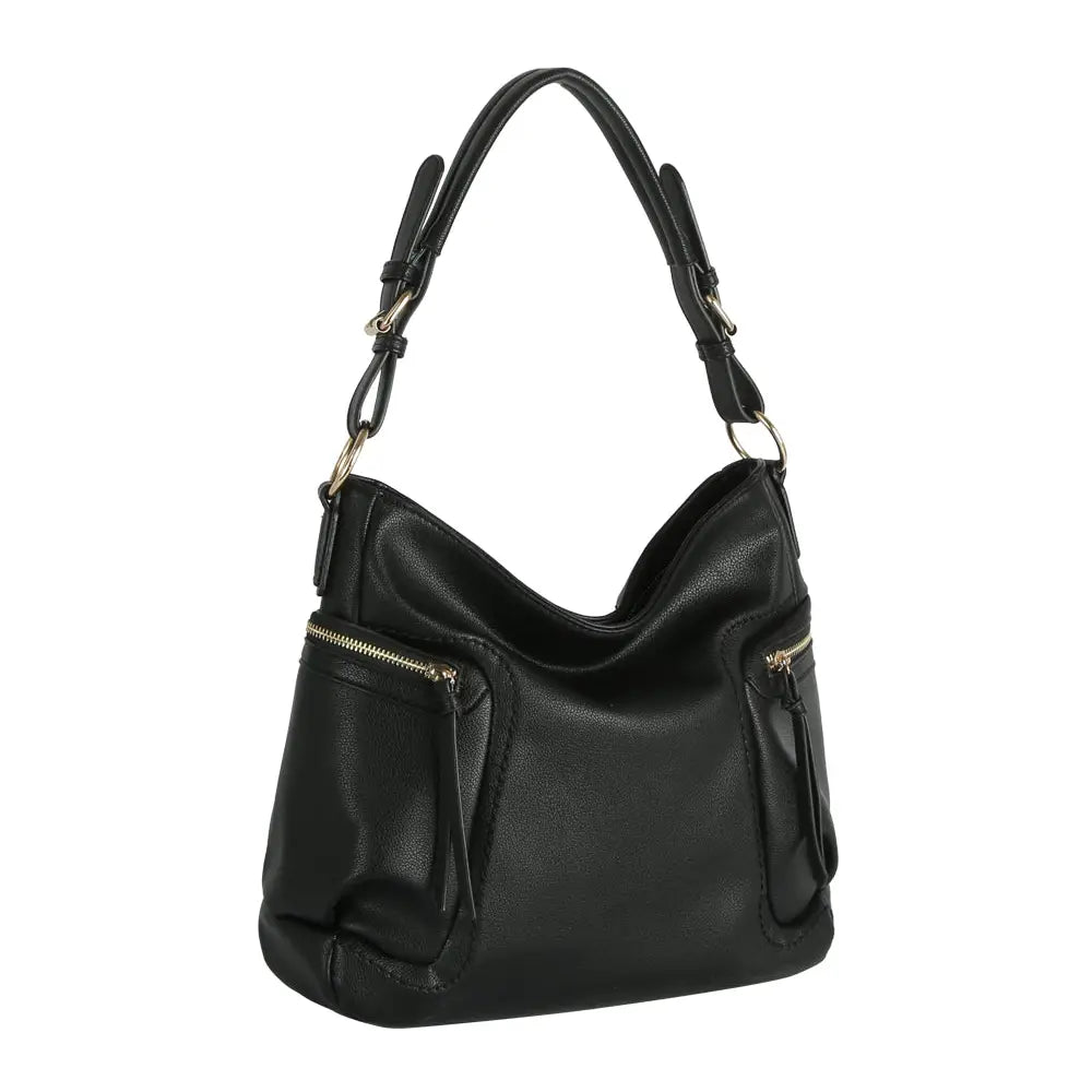 Black Satchel Tote Bag