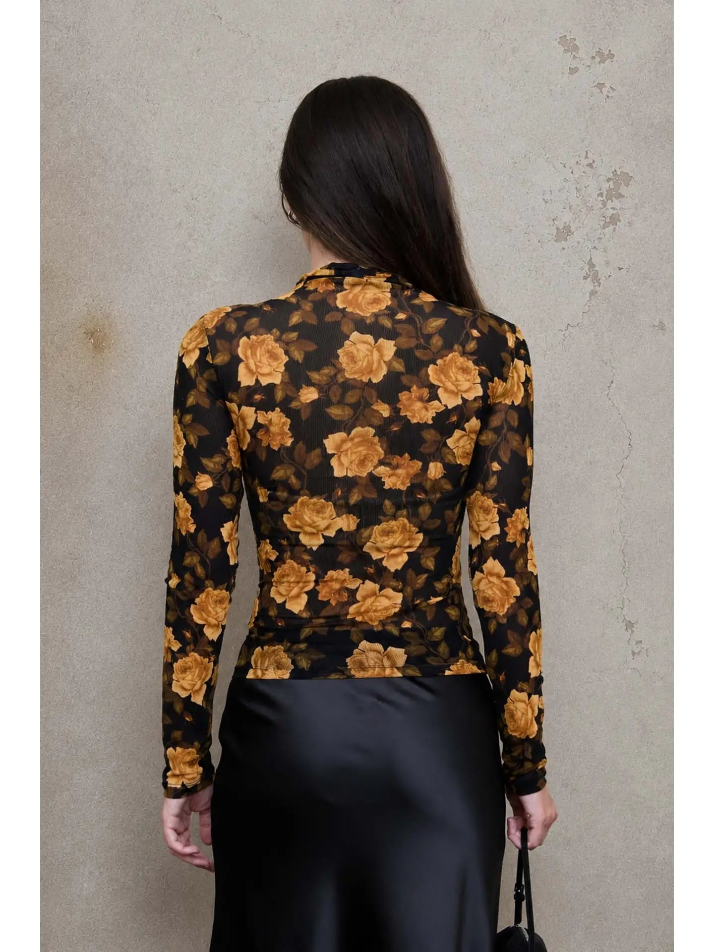 Avery Floral Mesh Top