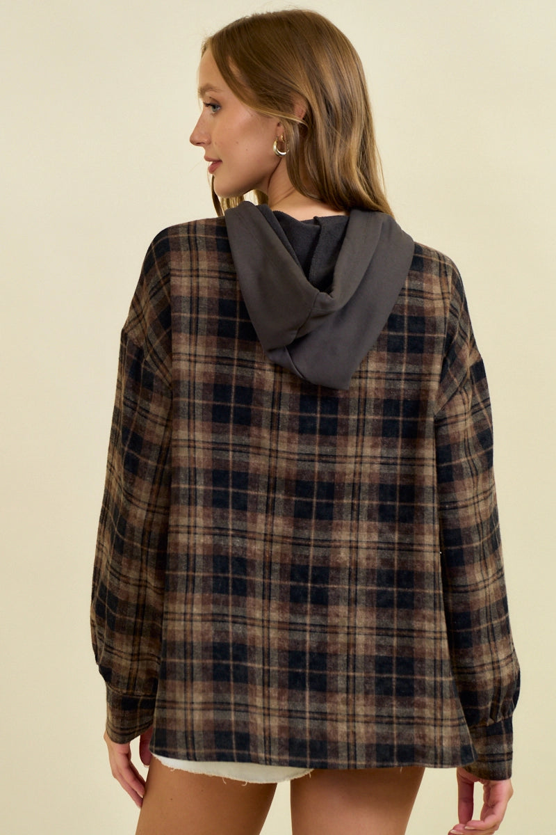 Blaise Flannel Hoodie