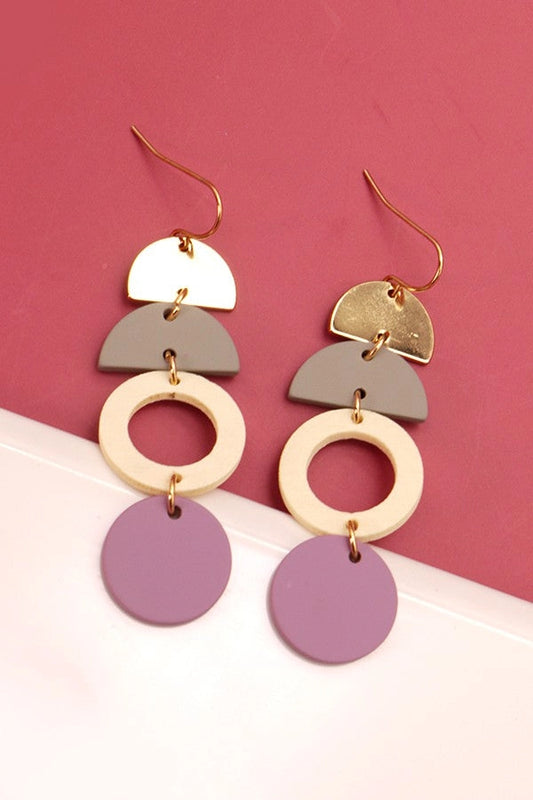 Geo Matte Earrings