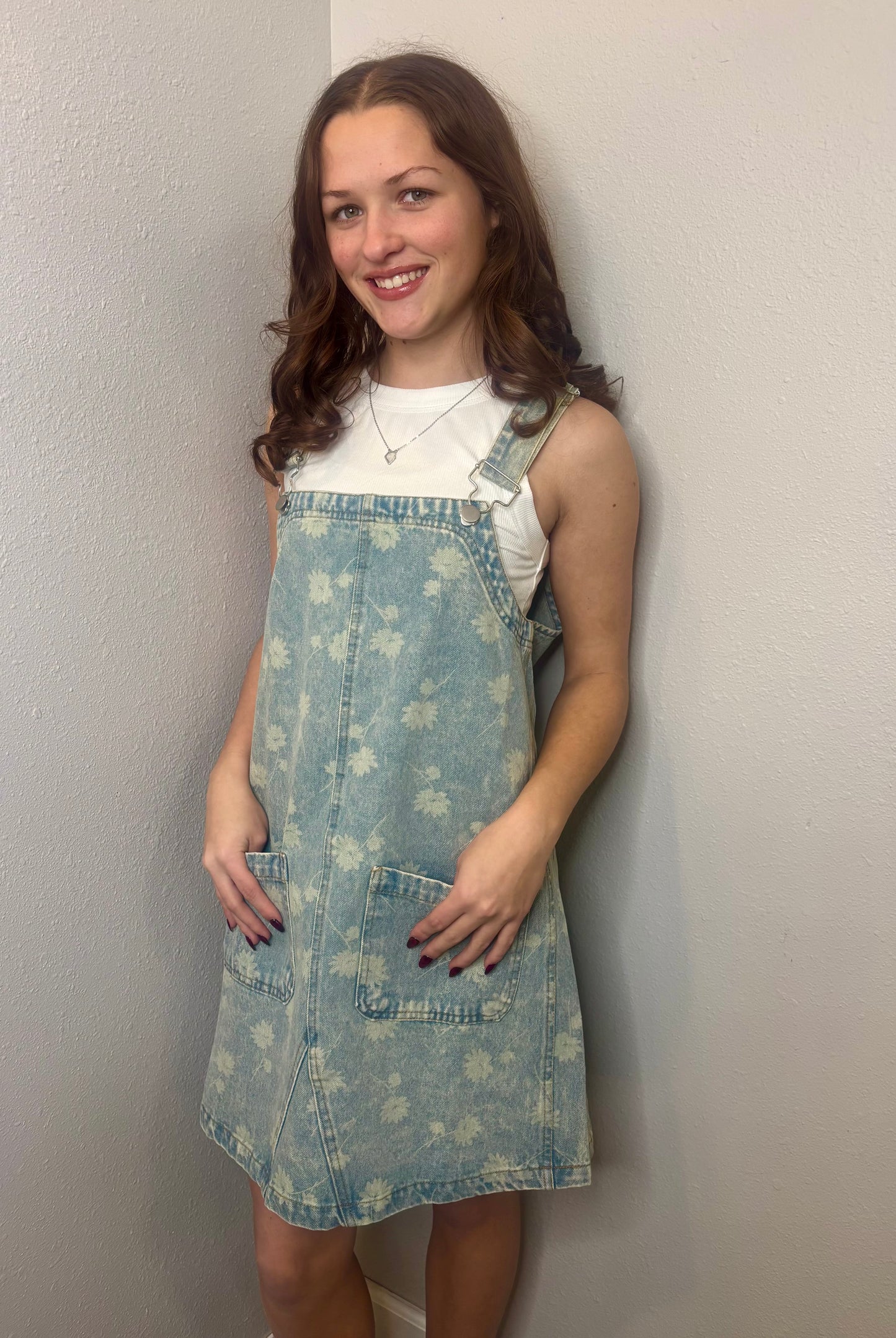 Vanna Denim Overall Dress