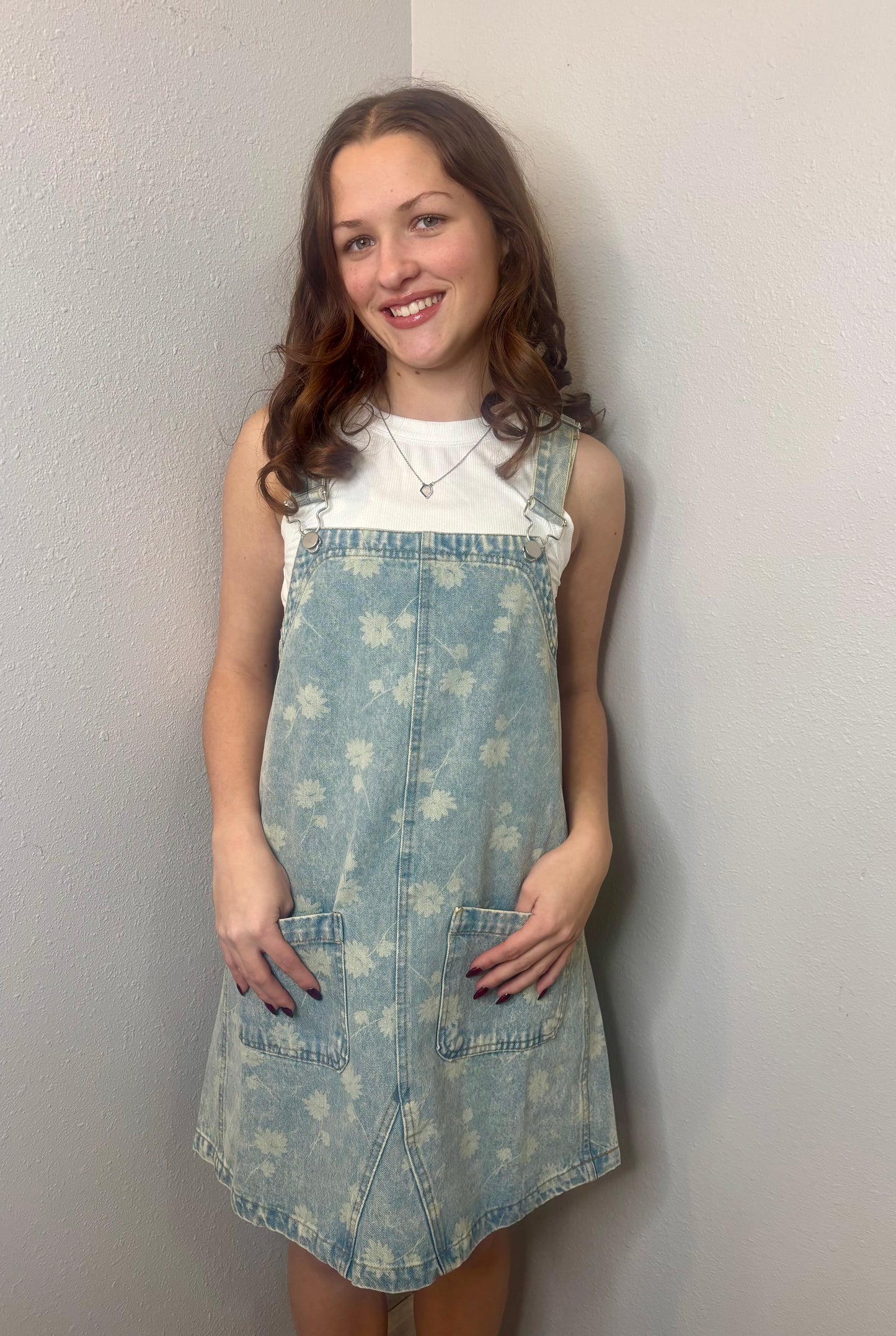 Vanna Denim Overall Dress