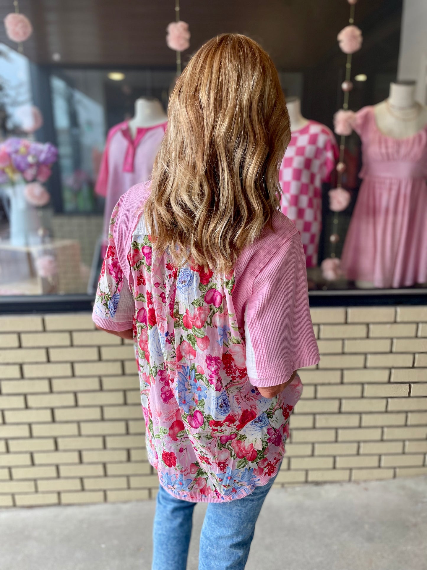 Breyce Pink Multi Top
