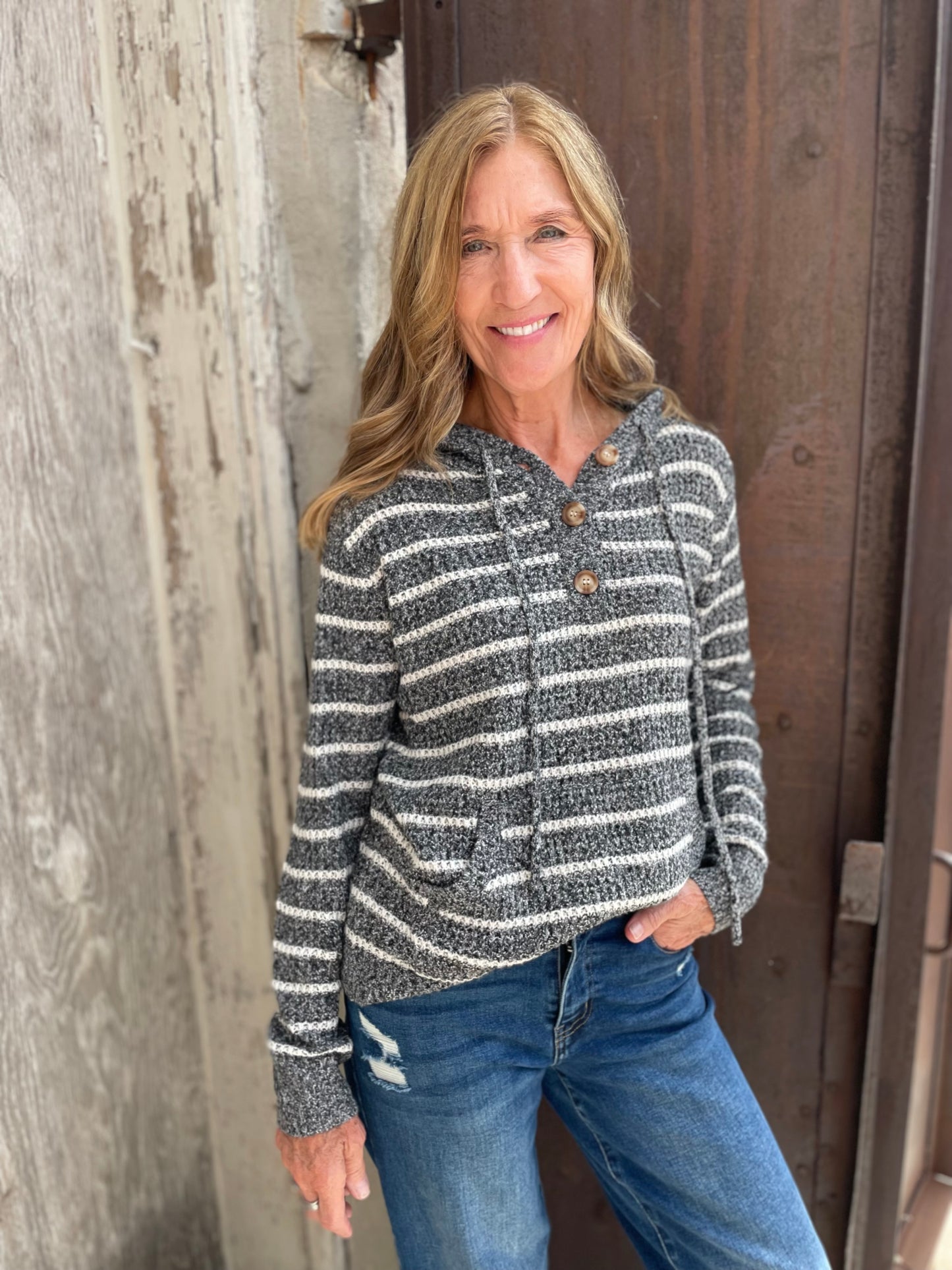 Ira Striped Hoodie