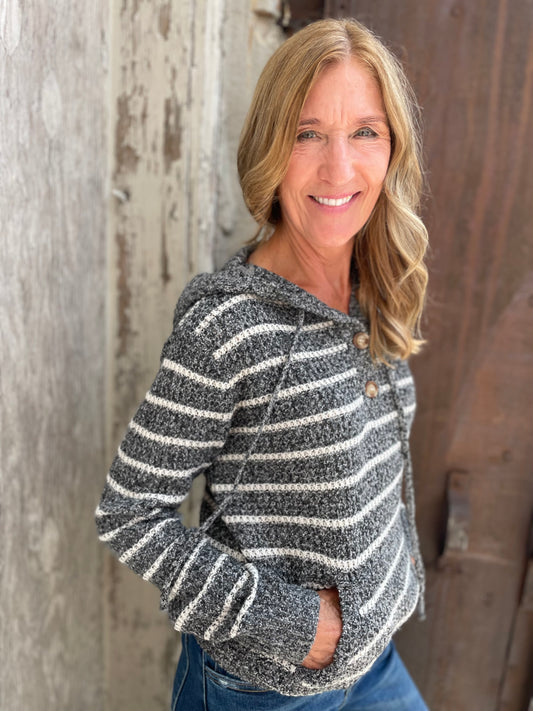 Ira Striped Hoodie