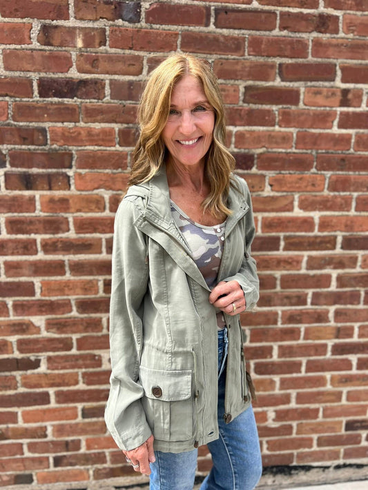 Andi Hooded Anorak Cargo Jacket