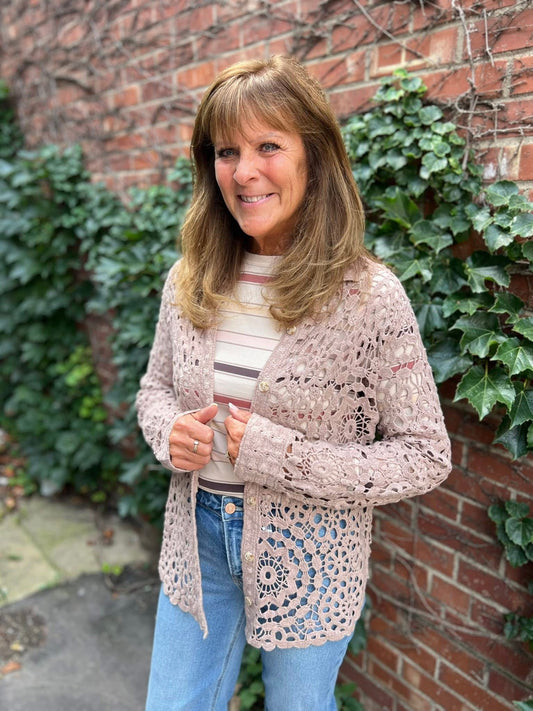 Blakeley Crochet Button Down