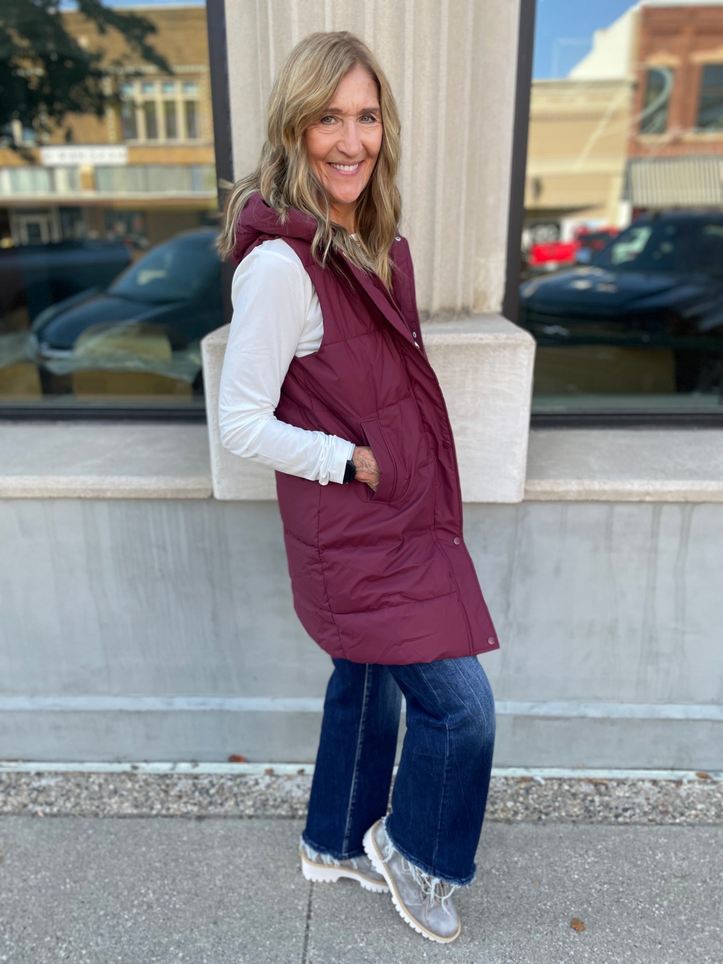 Hailey Hooded Puffer Vest