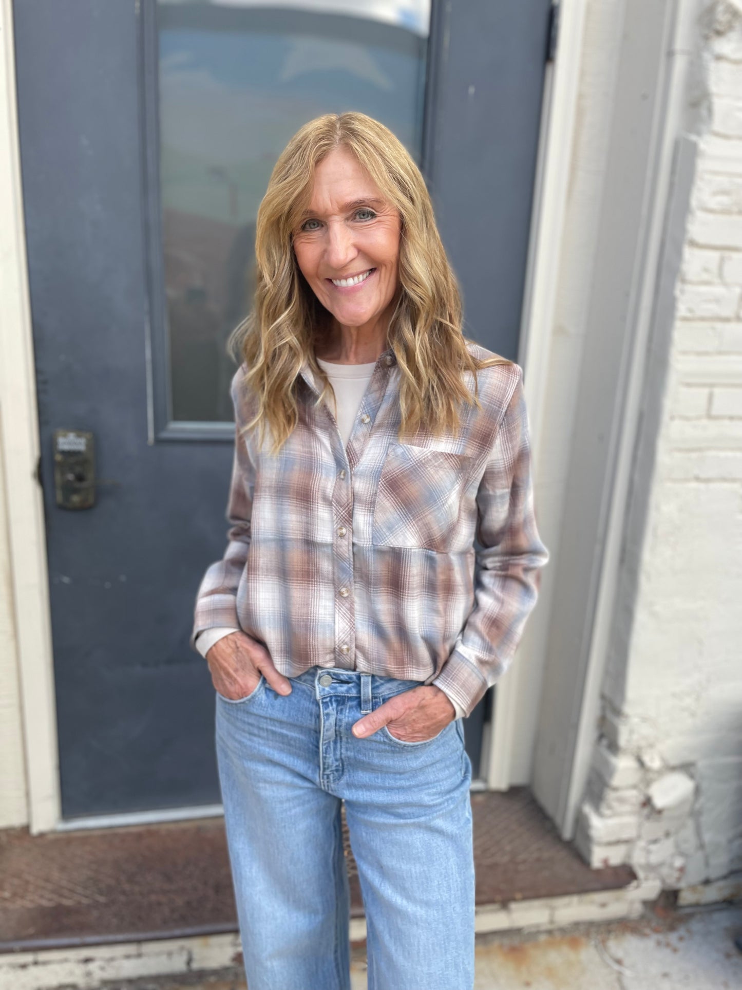 Cambell Plaid Button Up