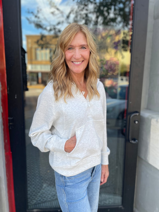 Molli Scuba Quarter Zip Hoodie