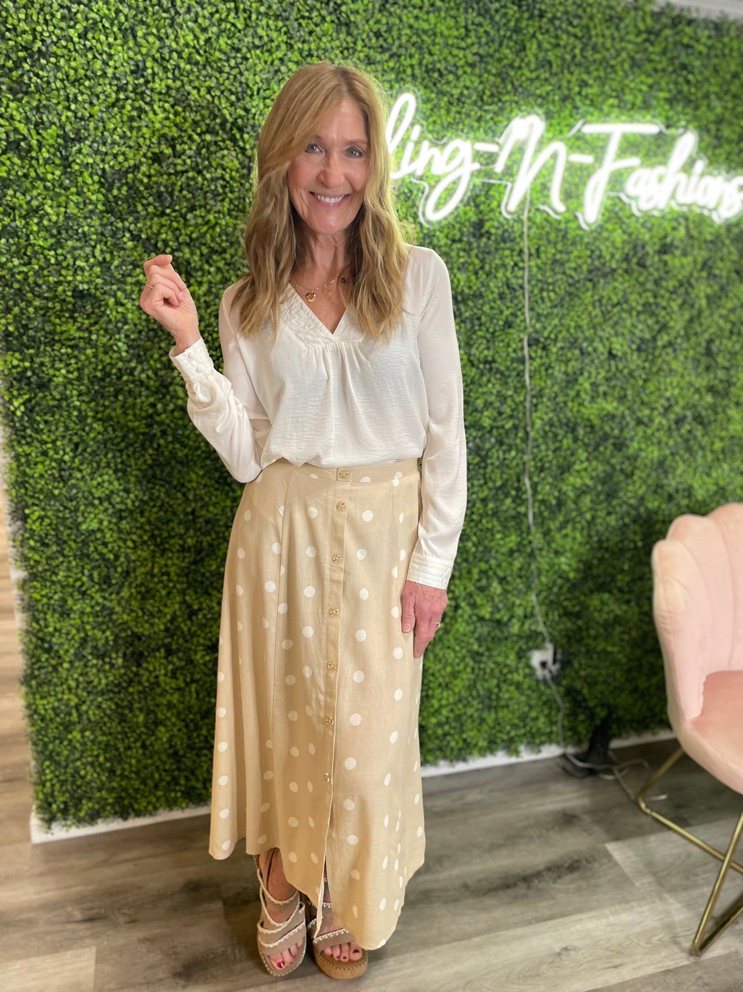 Kelsie V Neck Blouse