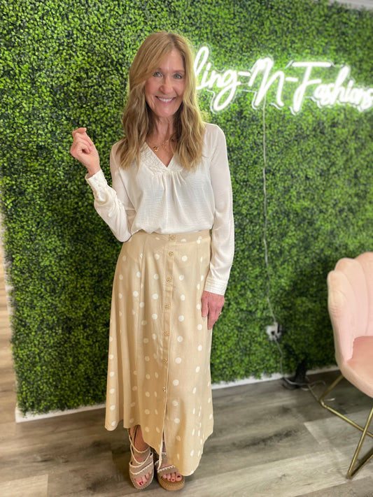 Kelsie V Neck Blouse