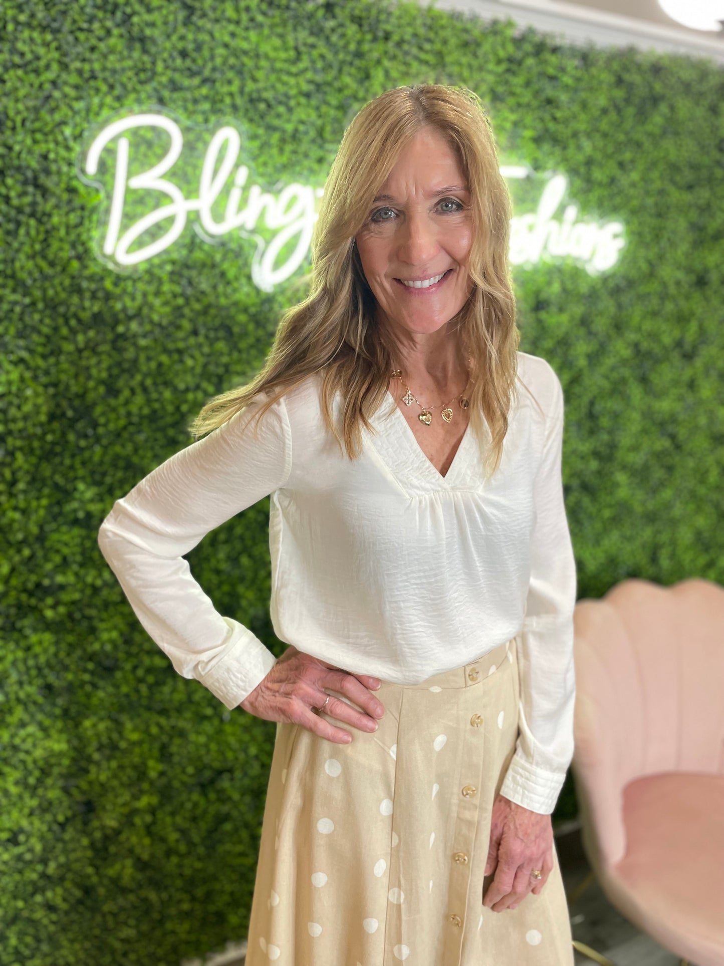 Kelsie V Neck Blouse