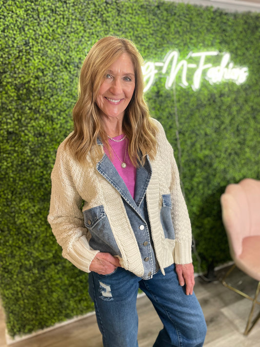 Kennah Cable Knit Jacket