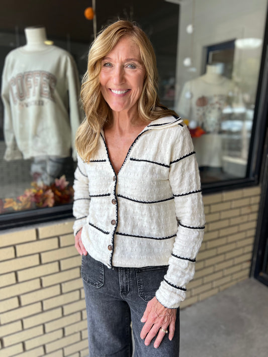Taylor Collared Cardigan