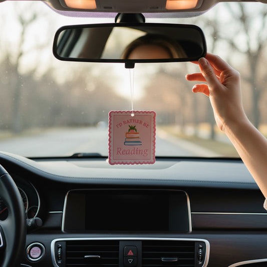 I'd Rather Be Reading Car Freshener
