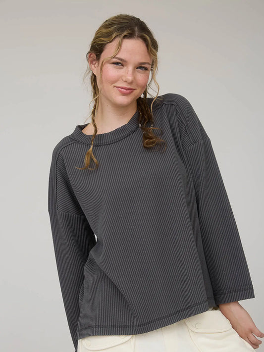 Kailyn Ribbed Crew Neck