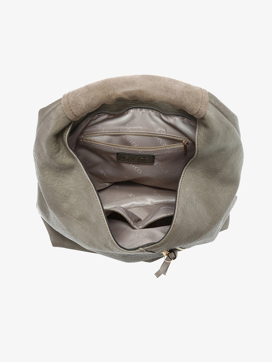 Kat Distressed Hobo Bag
