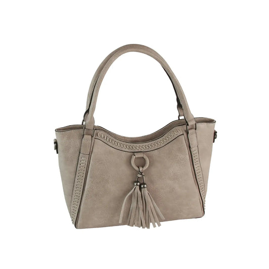 Maggie Whipstitch Tassel Tote