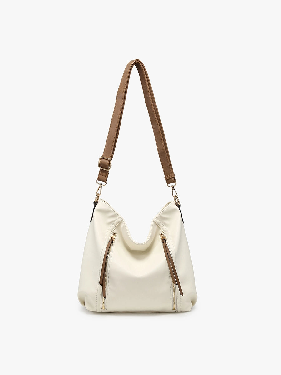 Mina Distressed Hobo Bag