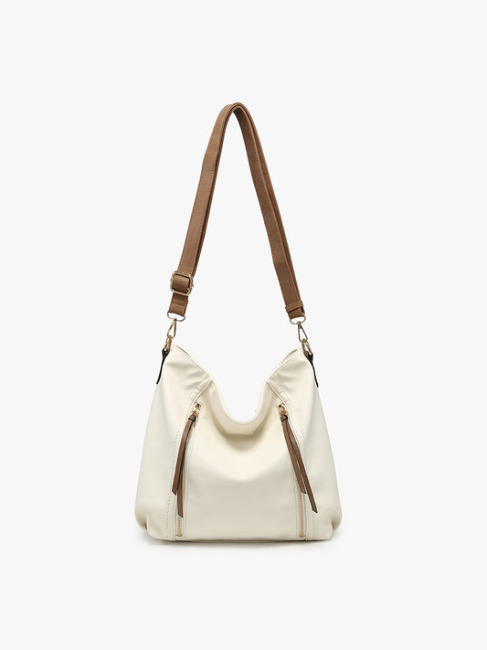 Mina Distressed Hobo Bag