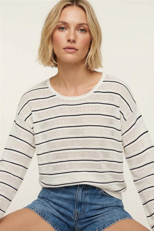 Cool Mint Textured Sweater