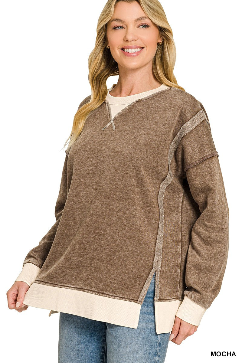 Karina Acid Wash Top