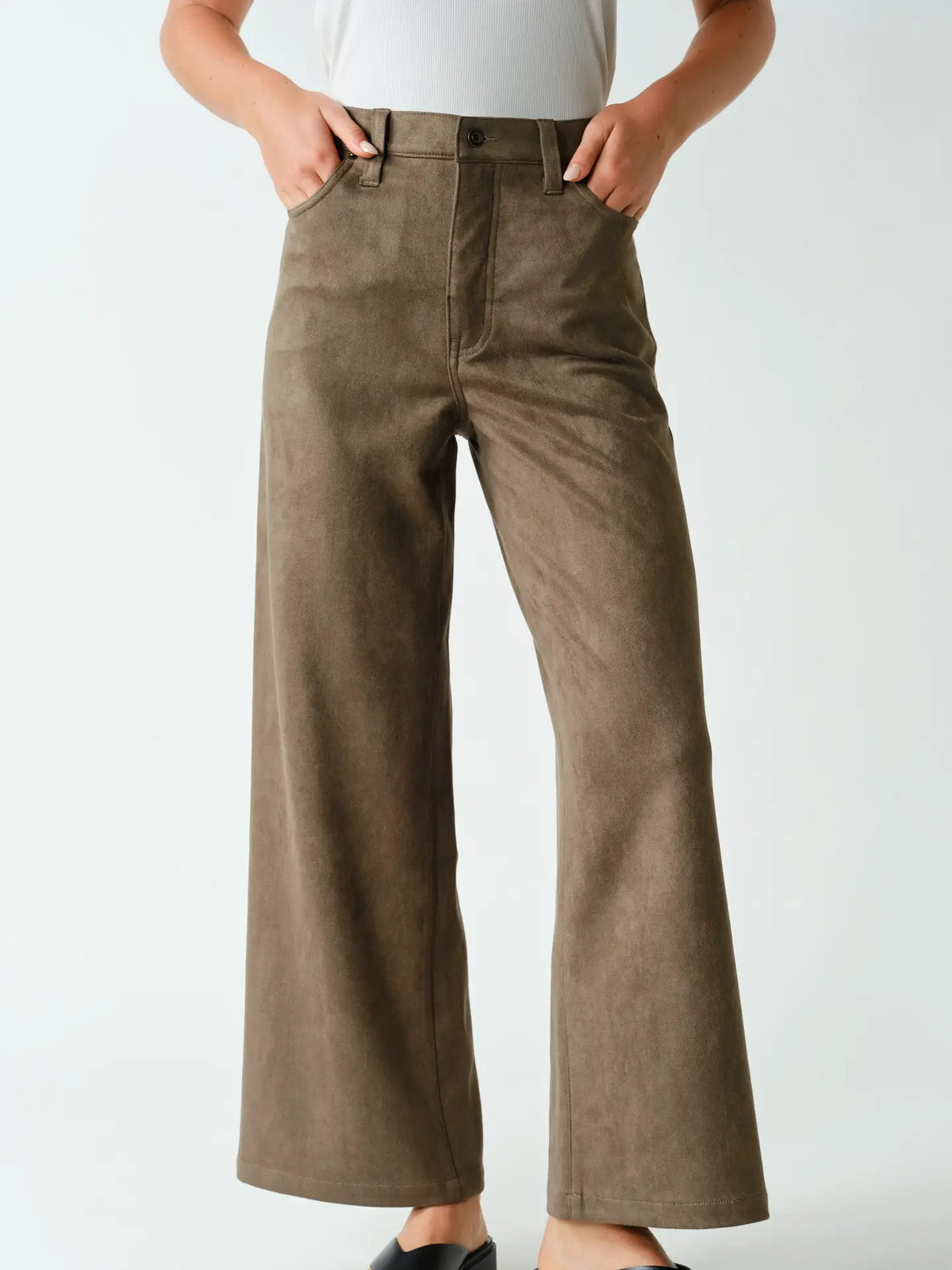 Mono B Suede Wide Leg