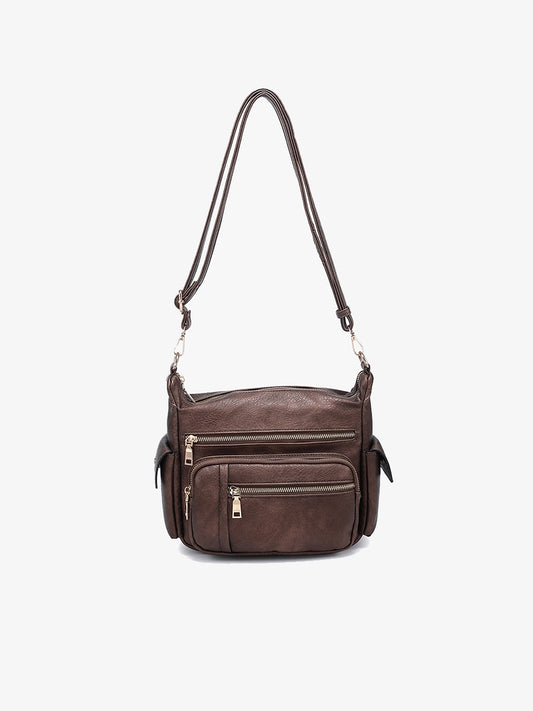 Nicole Multi-Zip Crossbody Bag