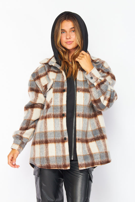 Palmer Oversized Plaid Jacket