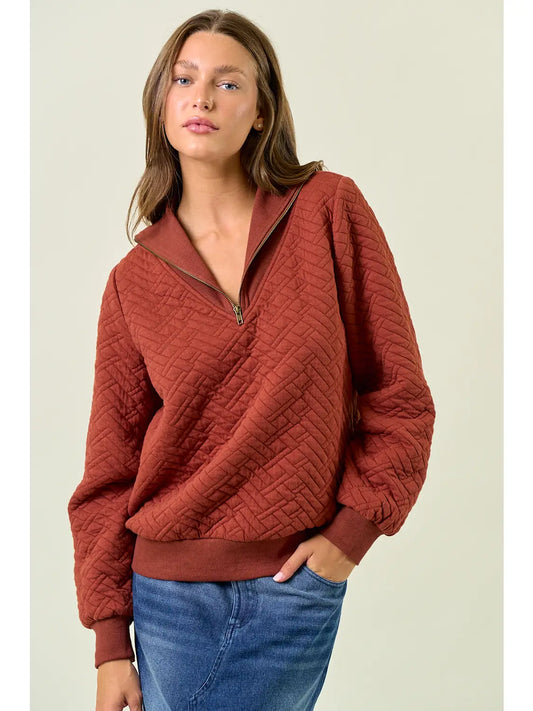 Quincy Quilted Half Zip