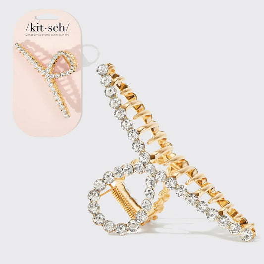 Metal Rhinestone Claw Clip